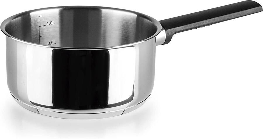Steelpan Svea Kookpan Inductie Koken op Inductie Gelijkmatige Warmte 12 cm Zilver