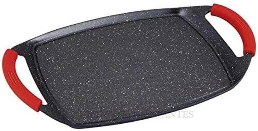 Koekenpan Steenlook Non-stick Pan Koken op Inductie PFOA-vrij 36 cm Zwart - Foto 2