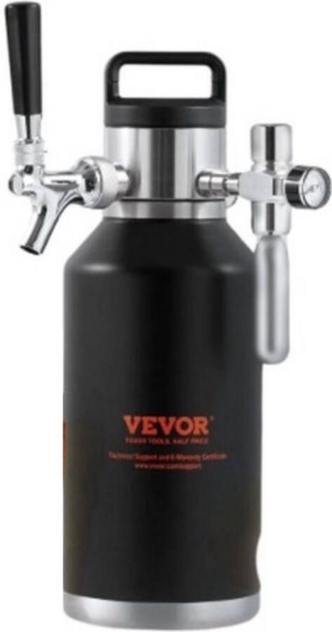 Stemily Draagbare Biertap Drankdispenser Tapsysteem Thuistap 3.8 Liter 4 uur koud bier 19 cm x 19 cm x 37 cm