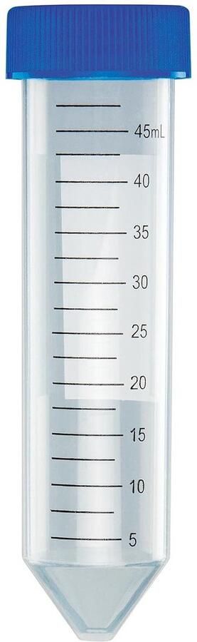 Steriele Centrifuge Buis 50ml met Schroefdop Polypropyleen Zakverpakking