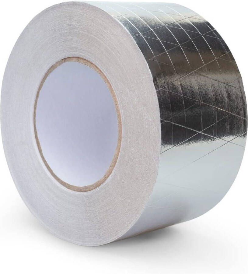 Sterk versterkte aluminium tape Zilver 75 mm X 50 m