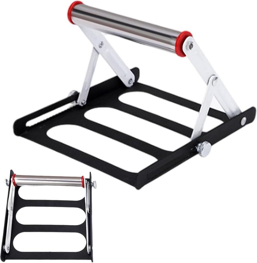 Snijmachine Stand Zaag Accessoire Houtbewerking Projecten Verstelbaar Ondersteuningsframe 21x20x4 cm Zwart