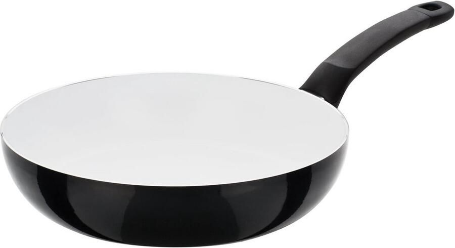 Stevige Aluminium Koekenpan met Krasvaste Keramische Coating