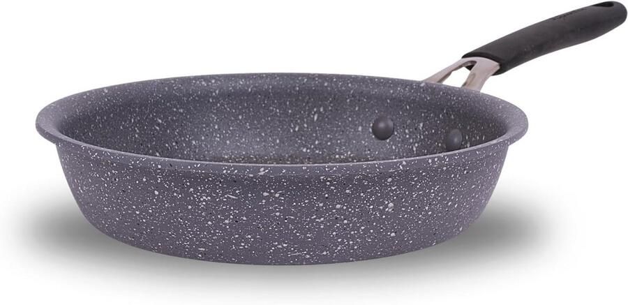 Stevige braadpan met minerale anti-aanbaklaag 20 cm geschikt voor inductie