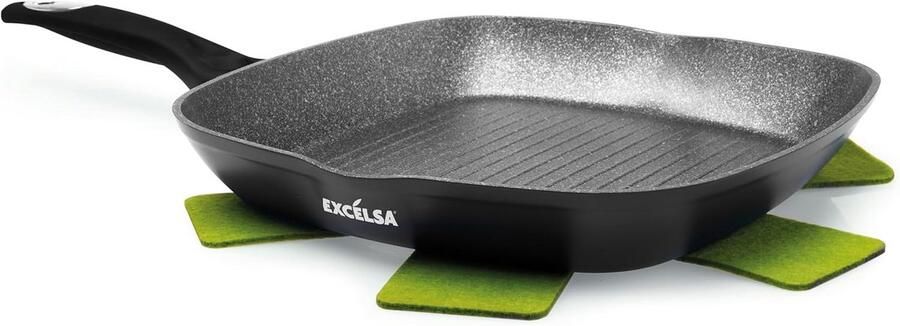 Stevige Grillplaat van Gesmeed Aluminium Geschikt voor Inductie