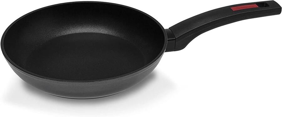 Stevige Koekenpan 24 cm voor Alle Warmtebronnen Inclusief Inductie Zwart