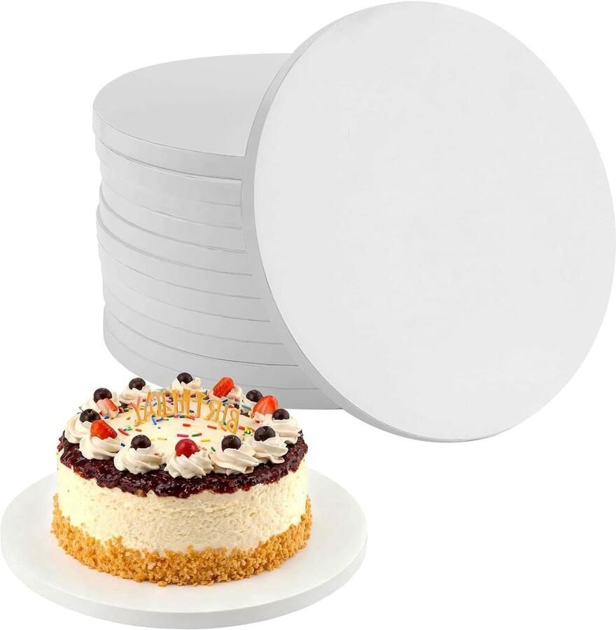 Stevige ronde cakeplaten van 10 inch 12 stuks Ideaal voor bruiloften en verjaardagsfeesten 1 2 inch dik