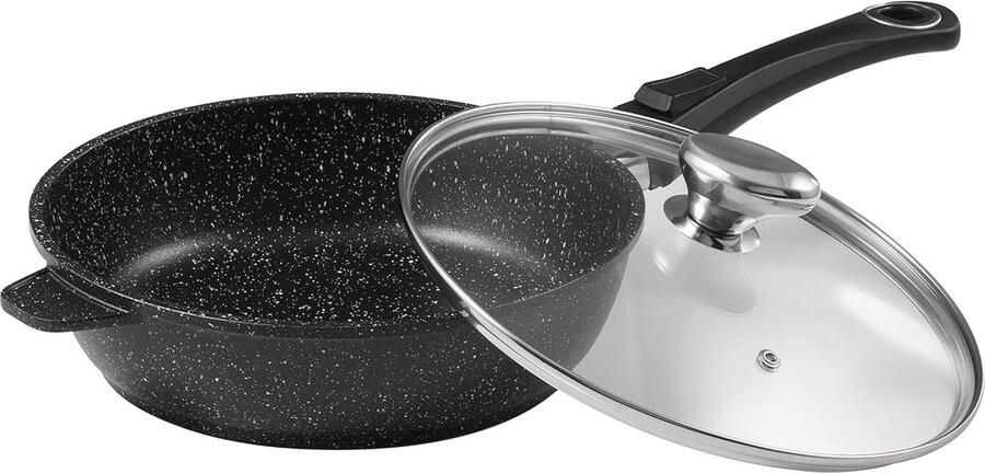 Stew Pan in Stone Look 24 cm for All Cookers