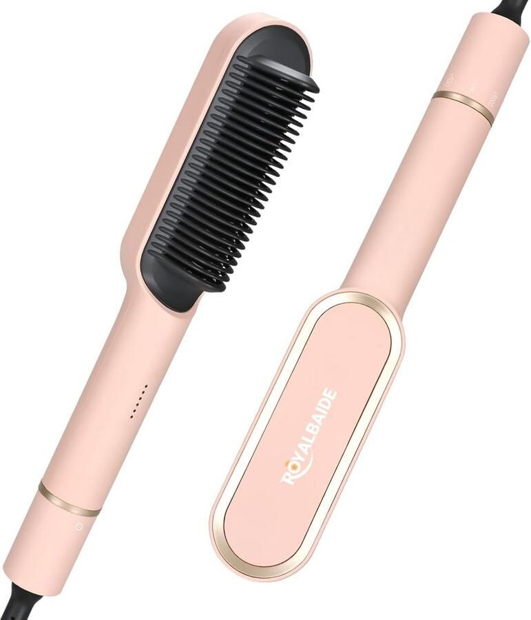 Stijltang Borstel met 5 Temperatuurstanden Snel Opwarmen & Anti-verbranding