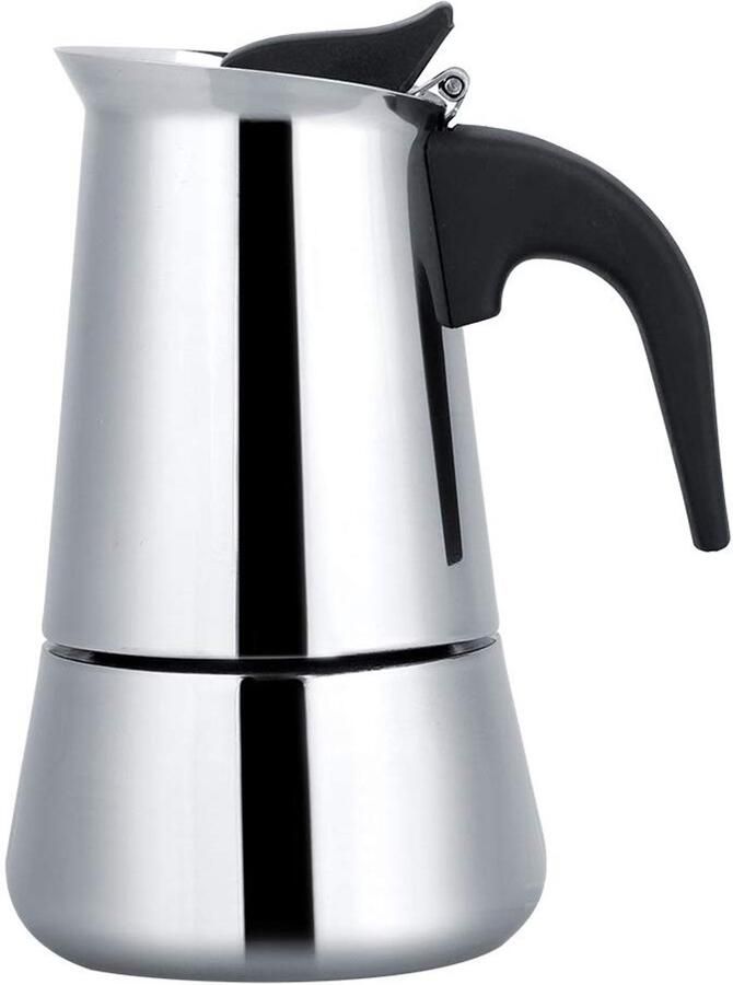 Stijlvolle RVS Espresso Machine voor Camping en Thuis 450 ml