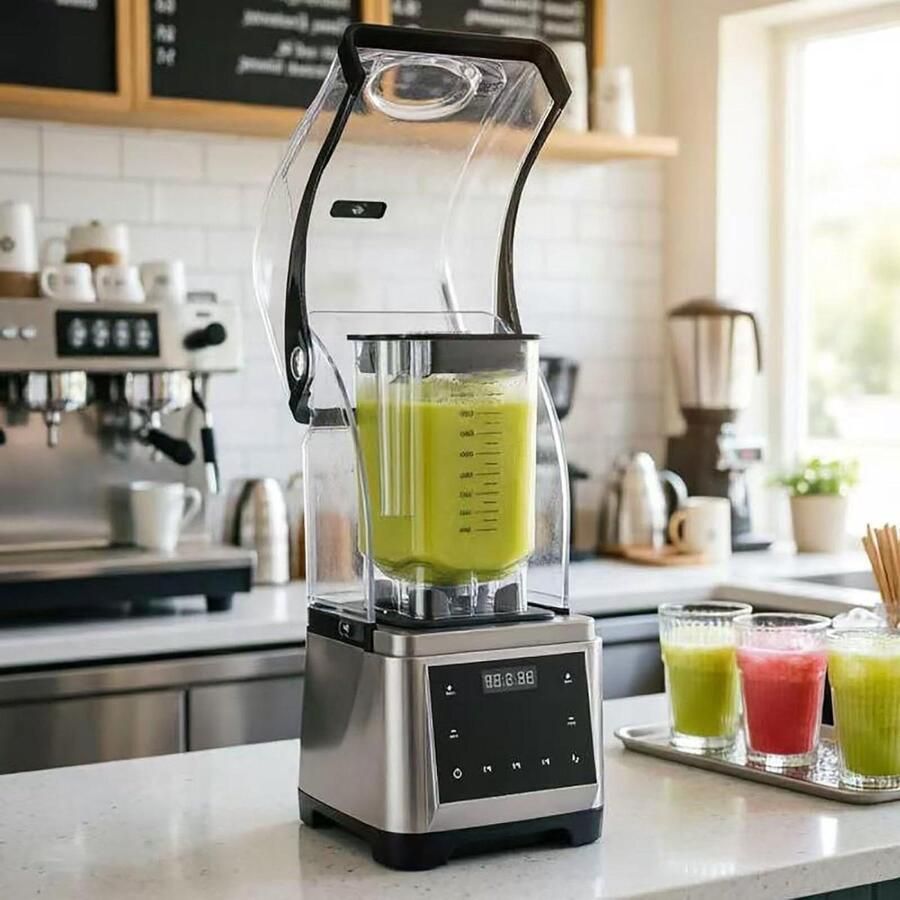 Stille Blender Geluidsdichte Mixer Smoothies Maken Krachtige Motor 1.8 Liter One Color