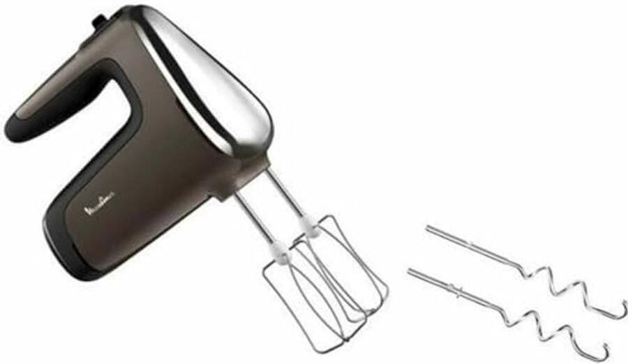Stille Handmixer 600W met Snelheidsregelaar Turbo-functie Roestvrijstalen Mixvoet en Mini-Hakmolen