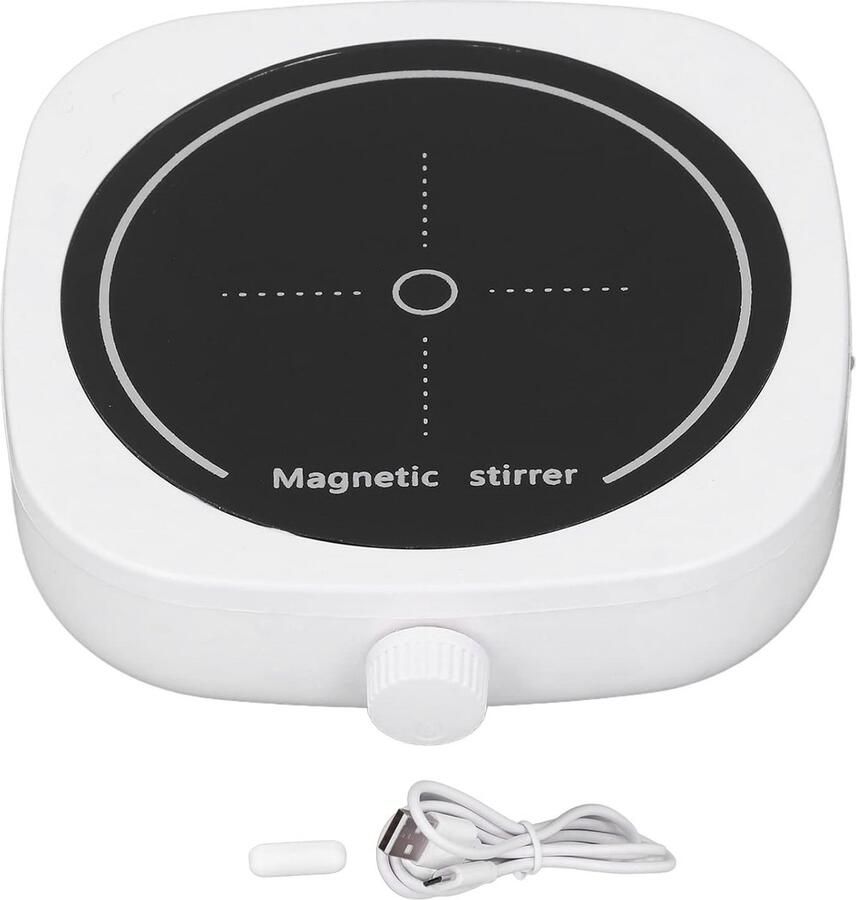 Stille USB Magnetische Roerder voor Laboratorium en Brouwen tot 1 Liter