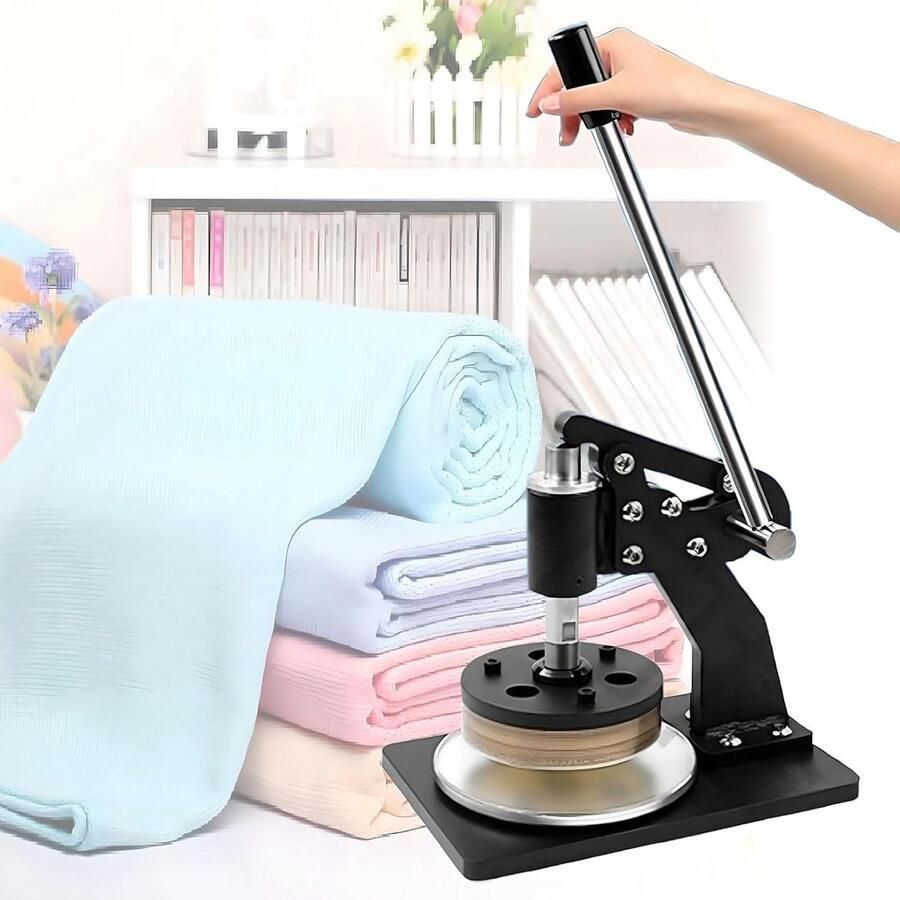 Stoffen Snijmachine Monster Snijder Nauwkeurig Monsternemen Verstelbare Snijdikte 112 mm Diameter Zwart