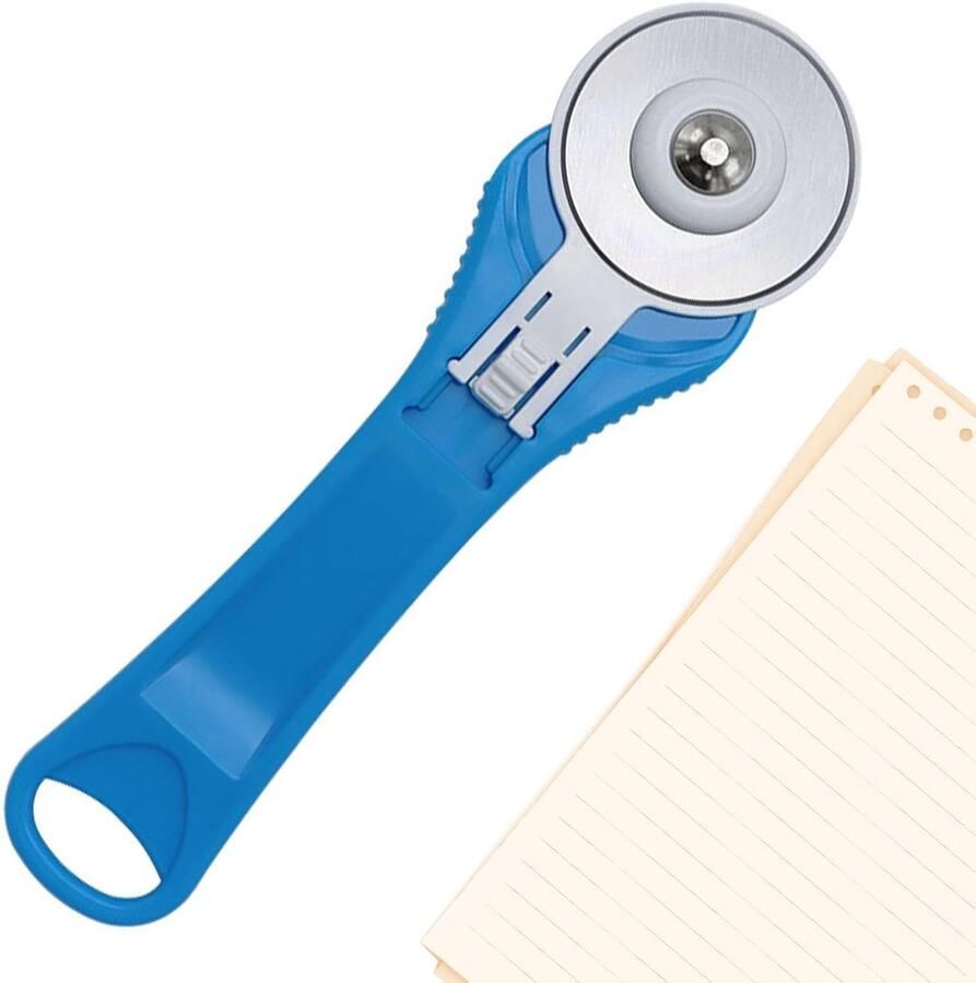 Stofsnijder Rolsnijder stof snijden Ergonomische handgreep 45 mm Blauw