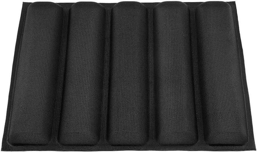 Stokbrood Pan Brood Bakplaat Brood Bakken 5 Wave Broden 45 x 33.5 cm Zwart