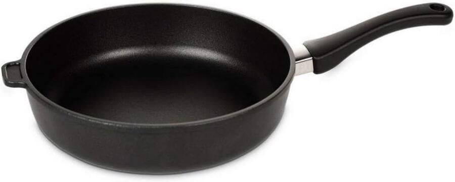 Stoofpan 24 cm hoge rand van gegoten aluminium met anti-aanbaklaag geschikt voor inductie en alle warmtebronnen