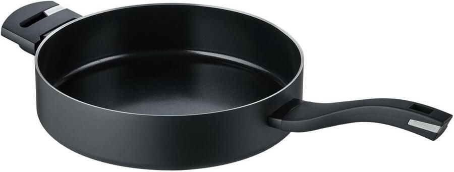 Stoofpan Braadpan Gezond Koken Gemaakt van gerecycled aluminium 28 cm Zwart