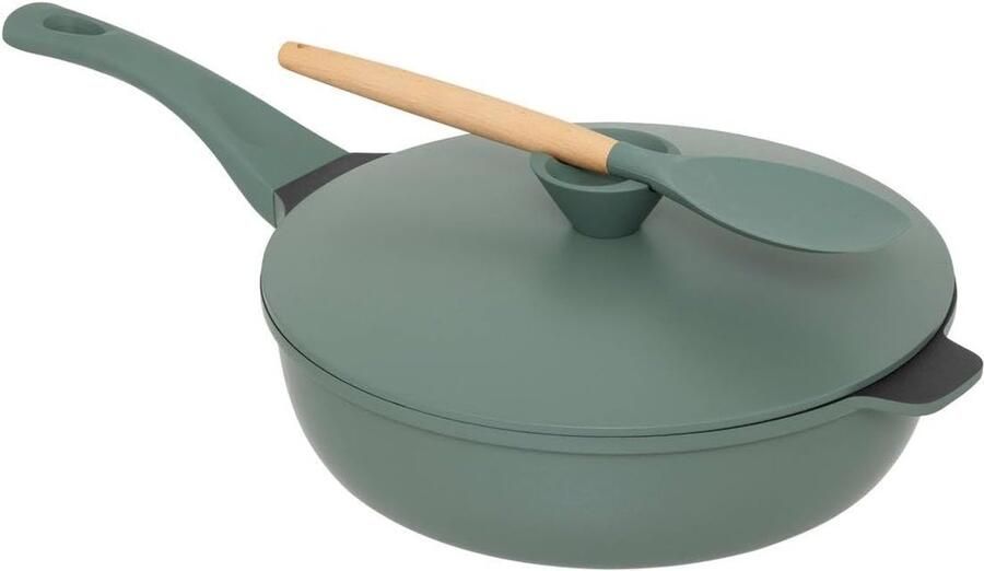 Stoofpan Aluminium Kookpan Mee Koken Gietaluminium 28 cm Groen