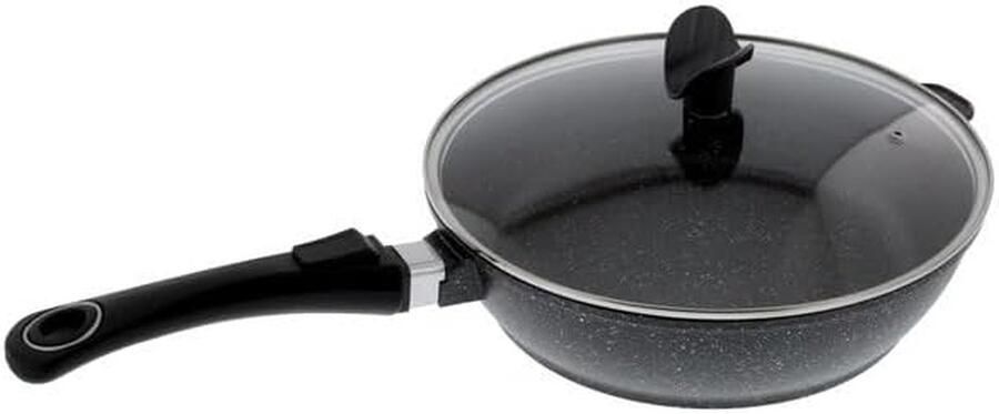 Stoofpan Braadpan Kookpan Langzaam Garen Gegoten Aluminium 24 cm Zwart