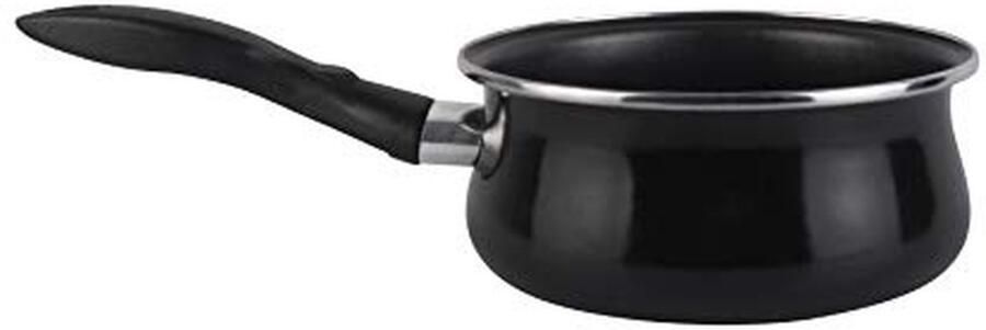 Stoofpan Braadpan Langzaam Garen Dubbele Antiaanbaklaag 14 cm Zwart