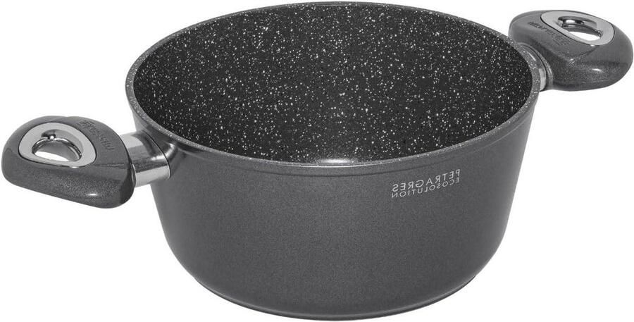 Stoofpan Braisepot Braadpan Gezond Koken PFAS Vrije Coating 28 cm Donkergrijs