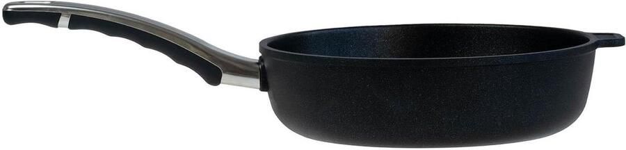 Stoofpan Gegoten Aluminium Pan Langzaam Garen 4-voudige Anti-aanbaklaag 26 Liter Zwart