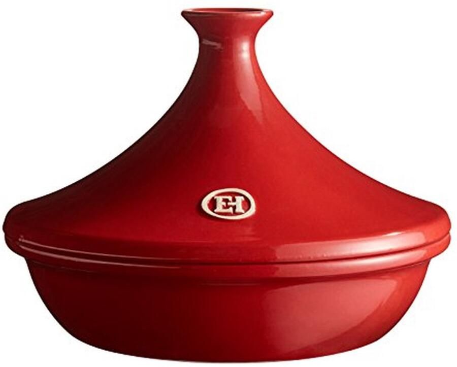 Stoofpan Keramiek Tajine Schaal Langzaam Koken Direct Op Vuur 26 Cm Diameter Bourgondisch