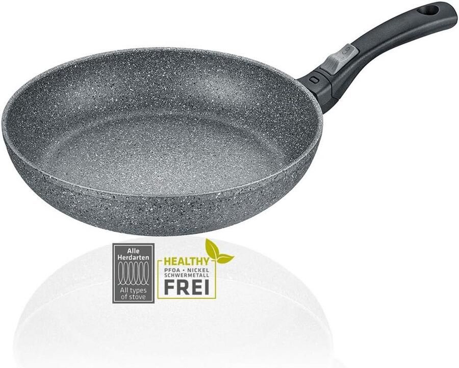 Stoofpan Kookpan Gerechten Bereiden Afneembare steel 28 cm Zwart