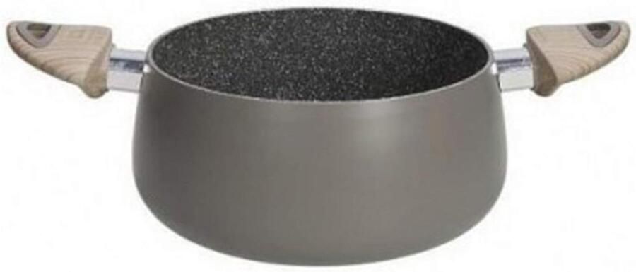 Stoofpan Kookpan Gezond Koken Gerecycled Aluminium 20 cm Taupe