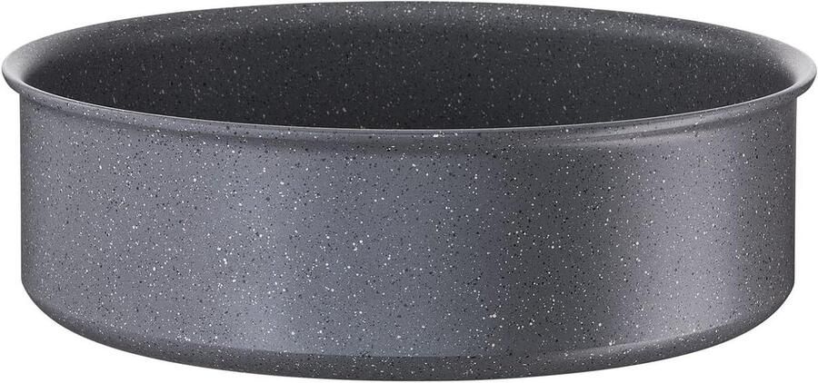 Stoofpan Kookpan Gezond Koken Minerale Coating 24 cm Zwart