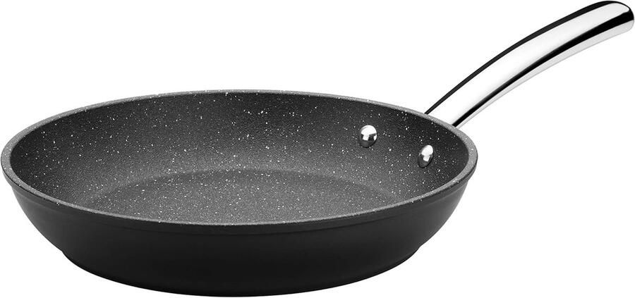 Stoofpan Kookpan Langzaam Garen Unieke Steenlaag 24 cm Zwart