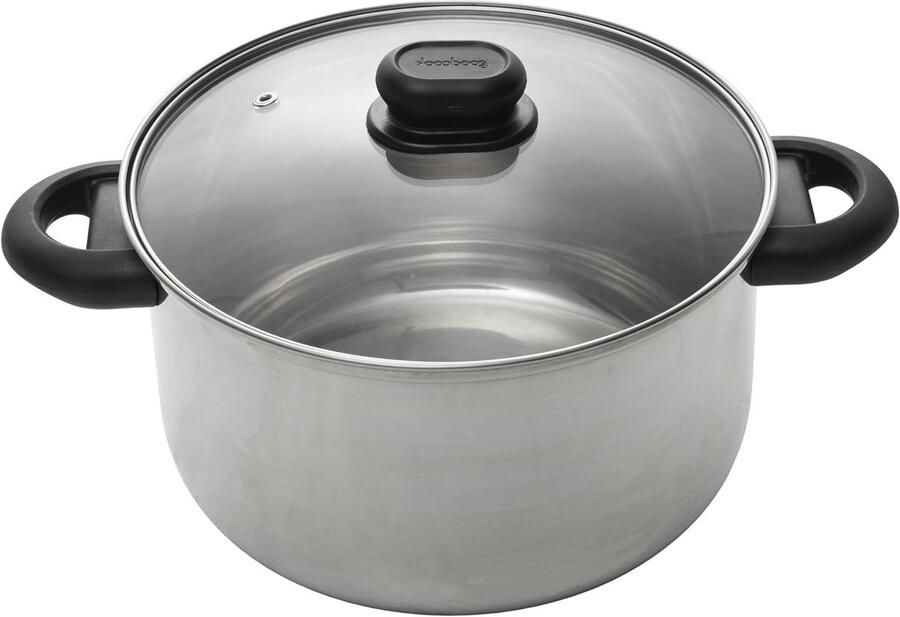 Stoofpan met deksel Braadpan Hapjespan Langzaam Garen Hittebestendige handgreep 5 Liter Roestvrij staal