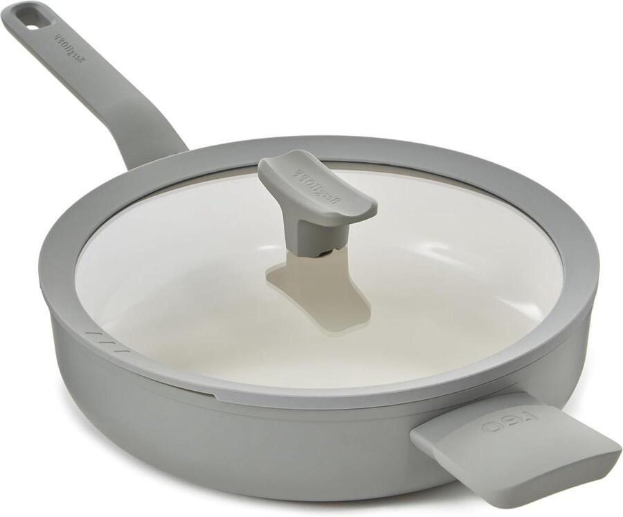 Stoofpan met deksel Braadpan Sauteerpan Gezond Koken PFASvrije Coating 26 cm 29 Liter Moonmist
