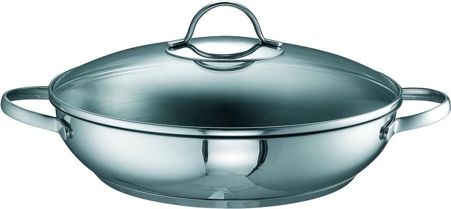 Stoofpan met Deksel Kookpan Aluminium Langzaam Garen Energiebesparende Bodem 28 cm Roestvrij Staal