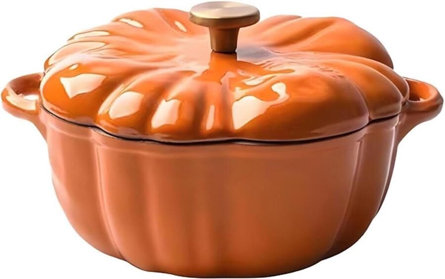 Stoofpot Bonenpan Braadpan Gietijzer Langzaam Koken Geëmailleerd Gietijzer 28.3 cm Uniek Kenmerk