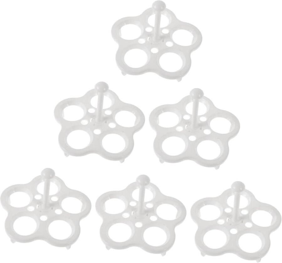 Stoom Eierrek Eierhouder Stoommand Gezond Koken Hittebestendig Plastic 12 x 12 x 2 cm Wit