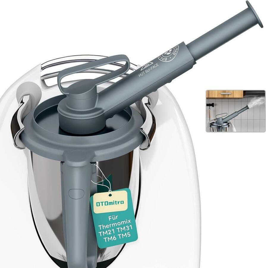 Stoomafvoer voor Keukenmachine TM5 TM6 TM31 Extra Lang BPA-vrij met Reinigingsborstel