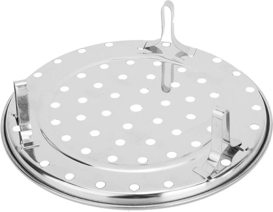 Stoombak Stoompan Gezond Koken Afneembare standaard 20 cm diameter Zilver