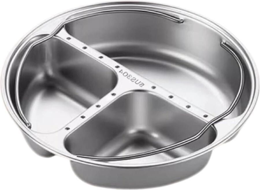 Stoomboot Mand Stoomrek Keuken Gezond Koken Stapelbaar 3 Lagen 22.5 cm Diameter Zilverkleurig