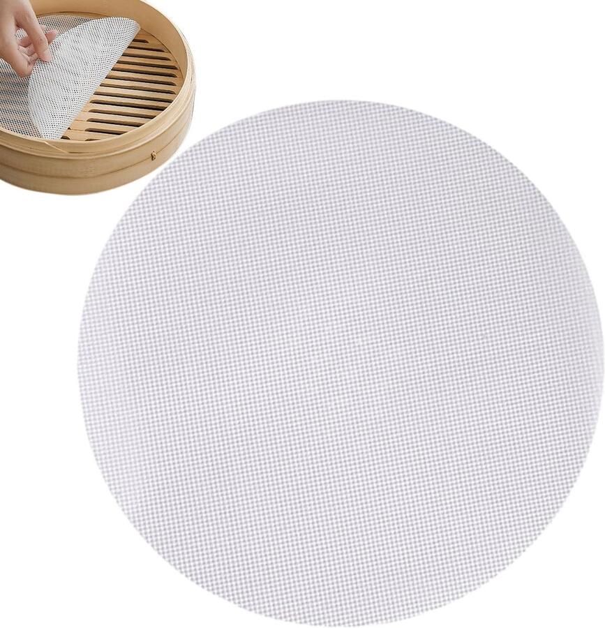 Stoomboot Matten Non-stick Liners Keuken Stomen Efficiënte Stoomcirculatie 26 cm Grijs