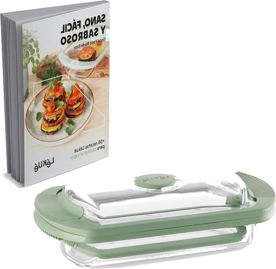 Stoomcontainer Glas Keukenpan Gezond Koken Automatisch Ventiel 750 ml Transparant
