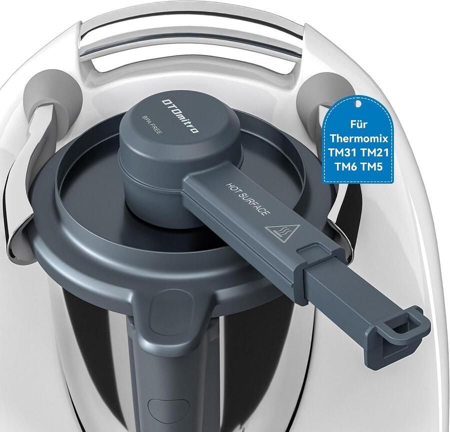 Stoomgeleider Keukenmachine Stoomafleider Accessoire Kasten Beschermen Vaatwasserbestendig Hittebestendig 20 x 7 x 7 cm Grijs