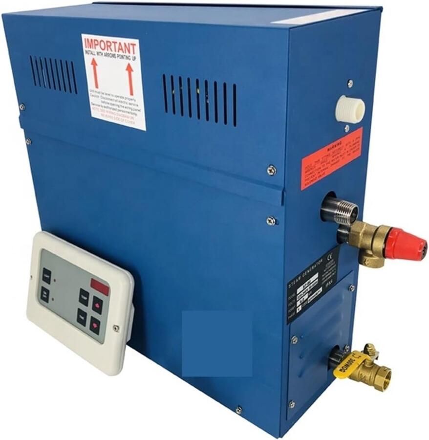 Stoomgenerator Stoombadgenerator Saunagenerator Ontspannen in Sauna Snel Opwarmen 5 kW Zilverkleurig