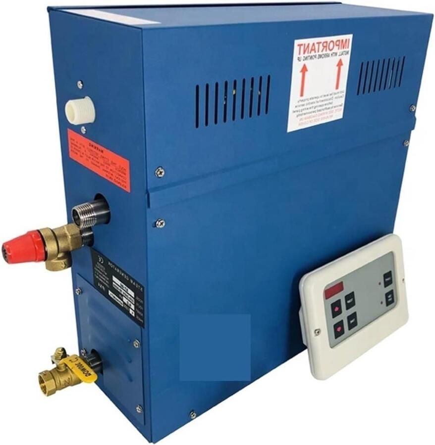 Stoomgenerator Stoombadgenerator Saunagenerator Ontspannen in Sauna Snel Opwarmen 5 kW Zilverkleurig - Foto 2