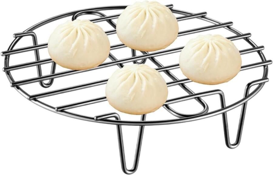 Stoomgrill Rond Rooster Grillrek Stoombootrek Koken en Bakken Warmte-isolerend 205 Centimeter Diameter Multi kleuren