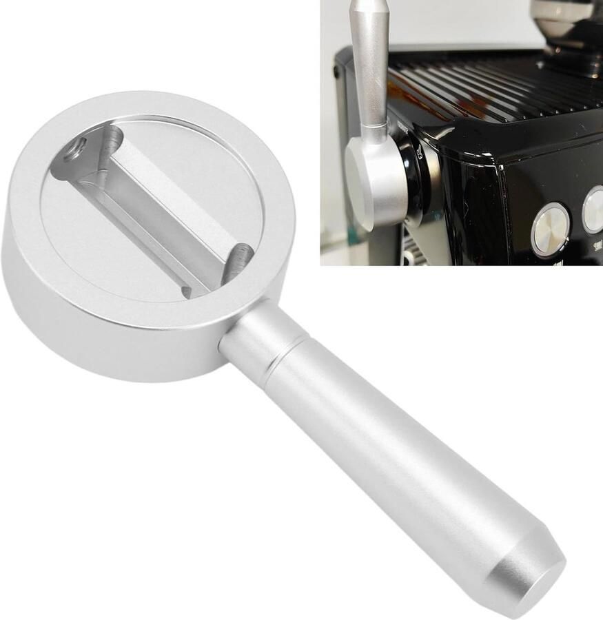 Stoomhendel vervangende stoomhendel koffiezetapparaat stoomhendel aluminium koffiezetapparaat conversie accessoire voor Sage 870 875 876 (Silver)