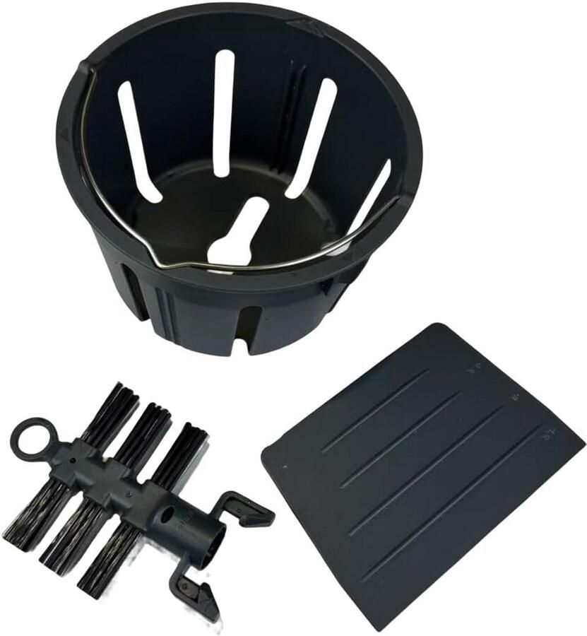 Stoominzet Keukenmachine Kookmand Divider Gescheiden Koken Geïntegreerde Reiniging 18x18x12 cm Grijs