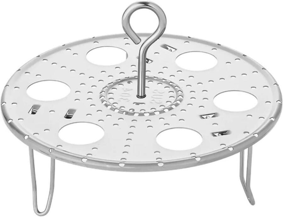 Stoominzet Pan accessoire Gezond koken Verstelbare hoogte Universeel Zilver