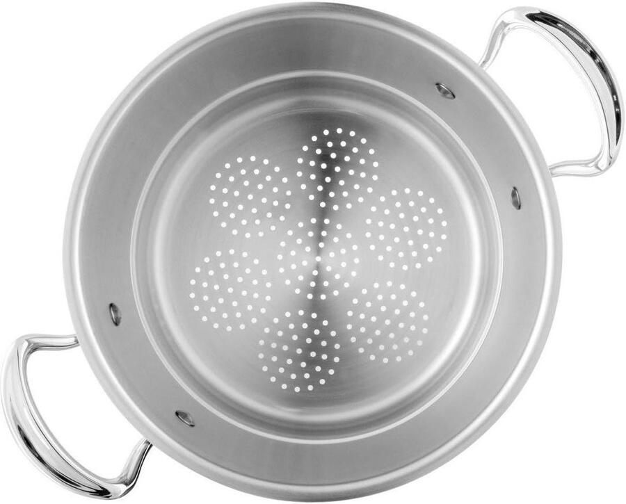 Stoominzet Pan Kookinzet Stoom Gezond Koken Meerlaags Roestvrij Staal 20 cm Diameter Zilverkleurig